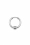 Unisex Silver Color Steel 3-Link Hoop Figured Hoop Earrings 1 Piece - 2