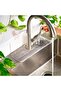 Two-piece faucet absorbent pad set, gray - 2