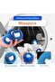 6 laundry balls for drying pet hair (blue) - 4