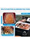 Disposable baking molds (50 pieces), aluminum foil grease drip tray, suitable for barbecues, camping, and parties. - 2