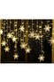 4m 96LED snowflake curtain 8 modes warm.