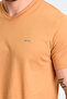 Rivaldo in Men's V-Neck Mustard T-Shirt - 6