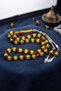 Surmeli Crimped Amber Stone Barley Cut 33-Piece Prayer Beads with Metal Tassels 12*8 mm 902819 - 2