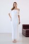 Ecru Madonna Collar Lace Long Dress