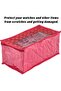 Brocade Jewellery kit with 10 Pouch|Solid Print With Waterproof Outer Material|10 P - 2