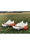 Crampon Carpet Field High-Top-Socked Men's Children's Soccer Shoes White-Orange