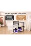 X-Large Shoe Storage Boxes Organizers Clear Plastic Stackable 12 Pack, Shoe Rack & Holder Sub - 2