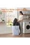 2 Pack Laundry Hamper Large Collapsible Laundry Baskets, Freestanding Waterproof Clothes Ham - 2