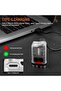S12 Plus Mini LED Flashlights USB Rechargeable Small Keychain Flashlight with 11 Modes of Main & Sid - 5