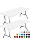 Two-piece rectangular stretch tablecloth set (180 cm) – Fits well for picnics, camping, banquets, and parties – Washable, stretch...