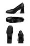 Stow black leather heeled shoes - 3