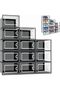 12PCS Shoe Boxes Clear Plastic Stackable, Display Sneakers, Multifunctional Clothes Under Bed Shoe S