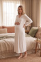 Mirella Maternity and Postpartum Lace Detailed Nightgown Suitable for Breastfeeding - 2