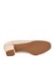 Women's Beige Knitted Patterned Heeled Oval Toe Classic Casual and Stylish Heeled Shoes 18386016 Z - 5