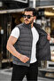 Men's Puffer Vest with Stand Collar and Zipper, Water-Resistant Seasonal Vest - 3