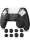 غطاء سيليكون لوحدة تحكم PS5، غلاف حماية لوحدة تحكم PS5 Dualsense مع 8 أغطية للأزرار