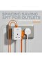 محول شاحن كهربائي SA، مقبس تمديد ثلاثي المنافذ مع 3 منافذ (2 USB A و 1 USB C) للشحن - 3