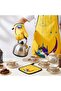مريلة مطبخ سعودية تراثية 3 قطع بتصميم الدلة مقاومة للماء | Saudi Heritage 3-Pc Dallah Kitchen Set - - 4