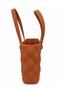 Women's Quilted Pattern Eva Material Water Resistant Large Tote Bag with Decorative Accessories - 2