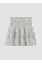 Lcw Vision Black Polka Dot Layered Skirt with Elastic Waist - 5