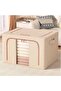 Fabric Storage Box with Zipper & Handles, Foldable – Large Capacity Organizer Bin for Clothes, Blank - 2