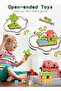 100 Pcs Abs Magnetic Building Blocks Set Stem Learning Construction Cubes Storage Bag 5 Dolls - 3