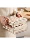 2 Layer Egg Holder for Refrigerator, 32 Eggs Drawer Organizer with Handle, Stackable Clear Tra - 4