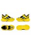 Kids’ Yellow & Black Fashion Casual Sneakers with Velcro Strap - 2