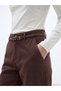 Quality Parts Beli Belted Carrot Fit Women's Jean Pants from Çelebi Store - 3