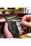 محفظة للرجال، حافظة بطاقات جلدية نحيفة مانعة لتقنية RFID مع إغلاق مغناطيسي، تتسع لـ 12 بطاقة - 4