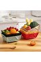 Foldable Kitchen Colander and Strainer, Collapsible Plastic Drain Basket for Pasta, Fruit, Vegetable - 6