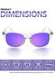 Classic Square Sunglasses for Men Women Polarized UV400 Protection | Lightweight Rectangular - 3