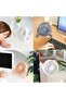 مروحة صغيرة USB صغيرة الحجم 9 انش، تبريد سطح المكتب بسرعتين مع تشغيل هادئ ودوران 360 درجة - مثالية ل - 7