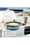Collapsible Colander, 3-Pack Foldable Kitchen Strainers with Over-Sink Water Draining Tray, Space Sa - 5
