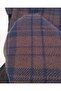 Navy Blue Brown Plaid Jacquard Interlock Fabric Soft and Stretchy Cardigan & Sweater Fabric Width: 150cm - 5