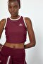 Crop Top Printed Crew Neck Sports Athlete Tank Top H2001Ax26Au - 3