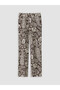 Nevavm Women's Patterned Trousers with Elastic Waist - 5