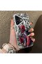 iPhone 16 Plus Compatible Spiderman Patterned Silicone Edge Hard Back Case Couple Phone Case - 3
