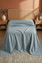 Cotton Collection Linen Double Pique Petrol 210X230 cm - 6