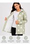 Girl's Hooded Combed Cotton Lined Seasonal Raincoat - 3