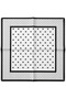 Women's 70X70 cm Black and White Polka Dot Satin Scarf - 2