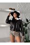 Fur Collar Leather Jacket - 2