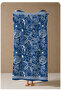 Navy Blue Sea Creatures Drawing Patterned 70X150 Beach Towel - Cotton Bath Towel - 4