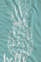 Turquoise Hello Summer Pineapple Patterned 70X150 Beach Towel - Digital Printed Bath Towel - 2