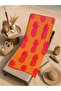 Coral Pink Pineapple Patterned 70X150 Beach Towel - Cotton Bath Towel - 5