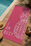 Pink Pineapple and Summer Slogan 70X150 Beach Towel - Digital Printed Fade-Resistant Bath Towel - 3