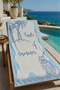 Mavi Taste of Summer Palm and Coconut Patterned 70X150 Beach Towel - Digital Printed Bath Towel