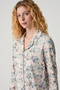 Floral Patterned Shirt Pajama Set - 3