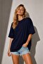 Swedish Quality Women's Crew Neck Oversize Plain Basic T-Shirt / Tee Shirt - 4