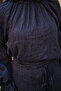 Women's Skirt with Laces, Self-Striped, Inner Lining, Tulle Fabric Set, Navy Blue - 5